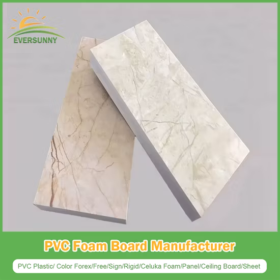 Material de construção à prova d'água ideal, produtos de plástico de vinil, placa de folha de PVC de espuma livre para móveis